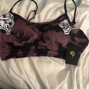 Women's Tie-Dye Sports Bra - Purple